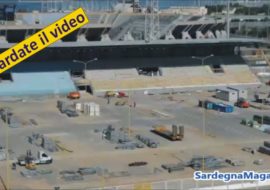 Cagliari: Stadio provvisorio “Sardegna Arena” in progress -Video