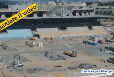 Cagliari: Stadio provvisorio “Sardegna Arena” in progress -Video