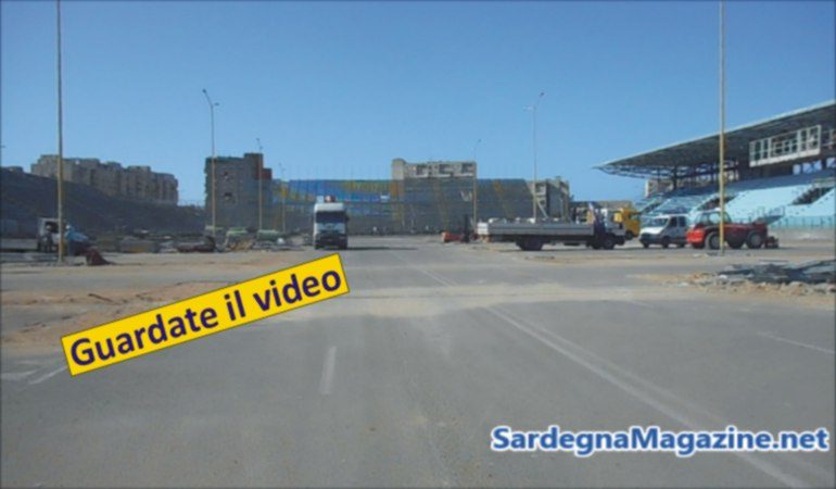 Cagliari: Stadio provvisorio “Sardegna Arena” in progress -Video