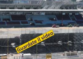 Cagliari: Stadio provvisorio “Sardegna Arena” in progress -Video