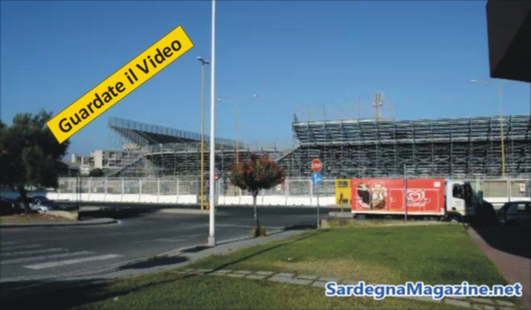 Cagliari: Stadio provvisorio “Sardegna Arena” in progress -Video