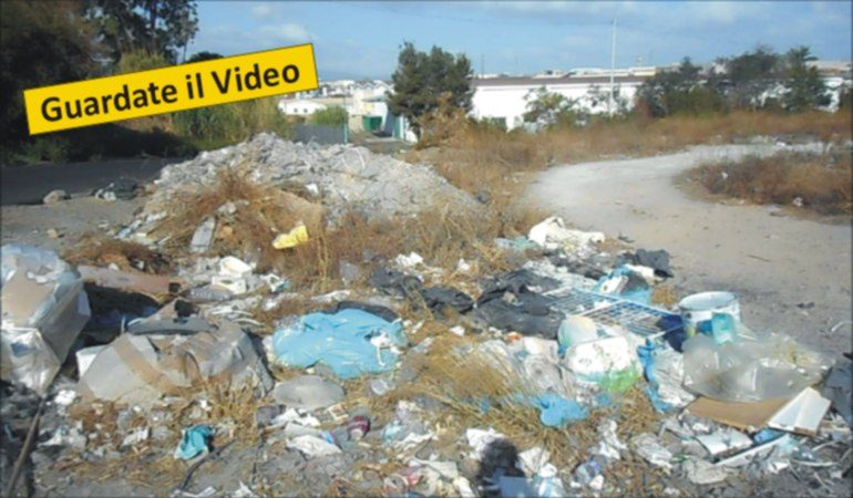 Discarica a cielo aperto in viale Monastir  all’ingresso di Cagliari – VIDEO 