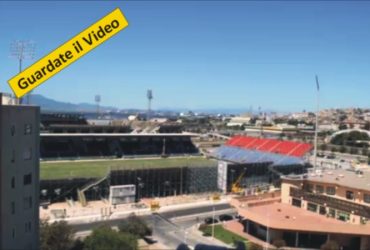 Cagliari:  Stadio provvisorio “Sardegna Arena”  alle battute finali  – Video