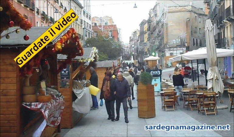 Cagliari: secondo  giorno di apertura dei Mercatini di Natale nel Corso e in piazza Yenne – VIDEO