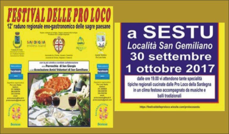 Sestu: raduno regionale enogastronomico  delle Pro Loco