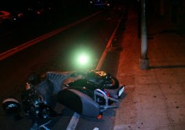 Cagliari: scontro tra due moto ieri sera  in via Sonnino