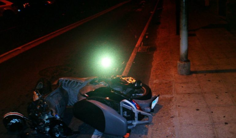 Cagliari: scontro tra due moto ieri sera  in via Sonnino