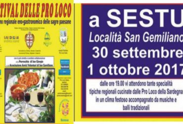 Sestu: festival delle Pro Loco domani e domenica 1° ottobre nelle corti di San Gemiliano