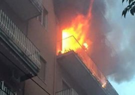 Pirri: fiamme in appartamento,7 persone salvate. Neonata in ospedale
