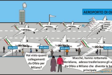 “La Vignetta”: Airitaly rottama Meridana e   sbaracca Olbia per MIlano