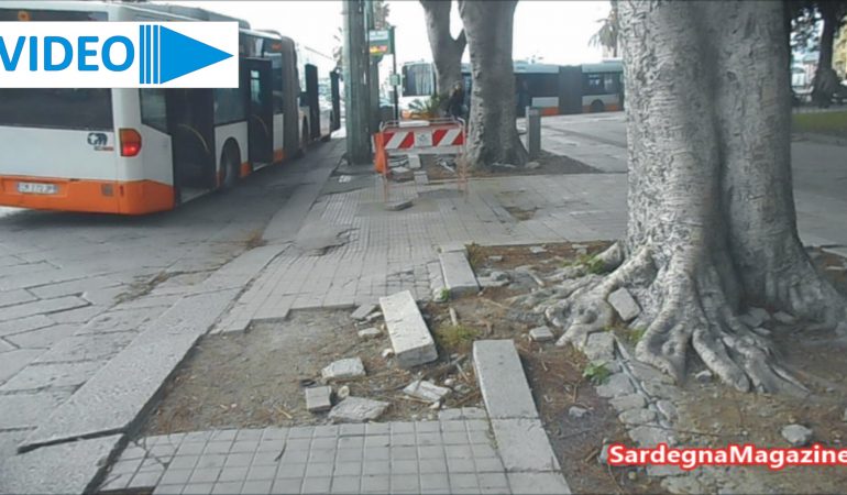 Cagliari: Piazza Matteotti indecente e pericolosa – VIDEO