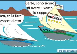 “La vignetta”: Cagliari,  il  velista Andrea Mura si candida con M5S