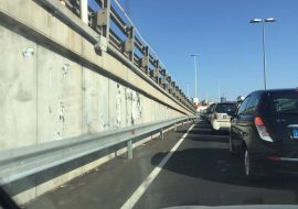 Cagliari: Traffico in tilt nell’asse mediano tra via dei Valenzani e via Jenner