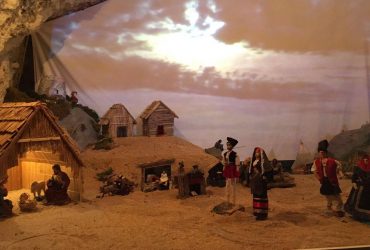 Presepe con ambiente Poetto  allestito al San Giovanni di Dio