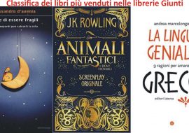 Classifica settimanale dei libri più venduti nelle librerie “Giunti al Punto”