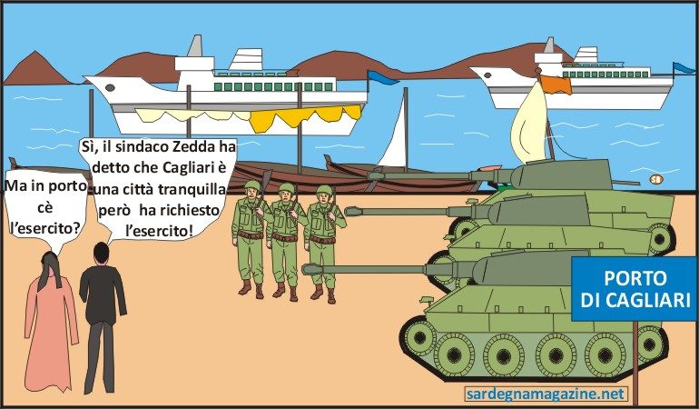 “La Vignetta”: Cagliari città sicura, ma meglio  l’esercito per presidiarla
