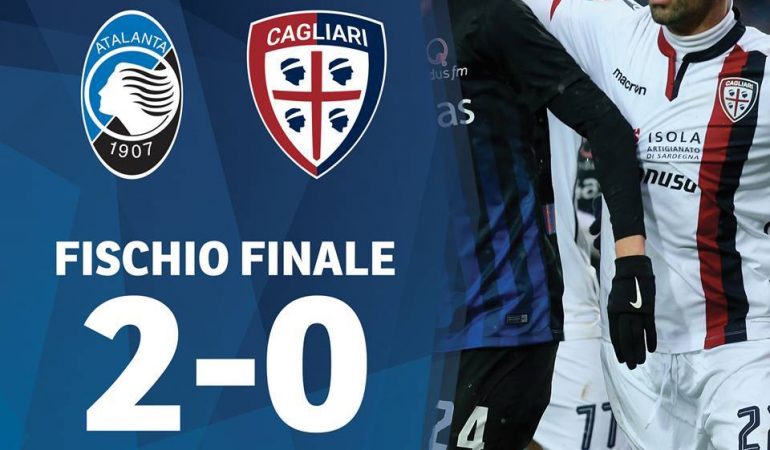 Cagliari in emergenza sconfitto a Bergamo 2-0
