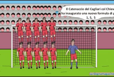 “La Vignetta”: catenaccio del Cagliari col Chievo