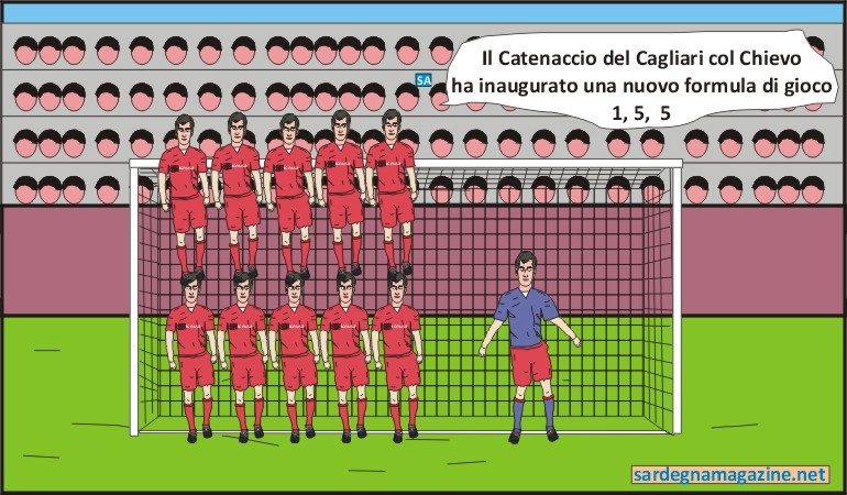 “La Vignetta”: catenaccio del Cagliari col Chievo