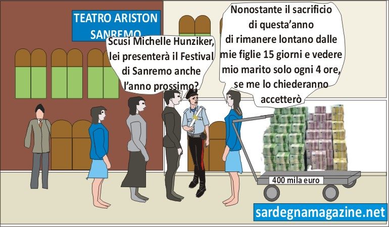 La vignetta: la Hunziker ancora a sanremo nel 2019?