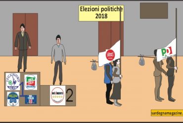 “La vignetta”: Politiche 2018, sul podio Centrodestra e Cinquestelle, Leu e Pd in esilio