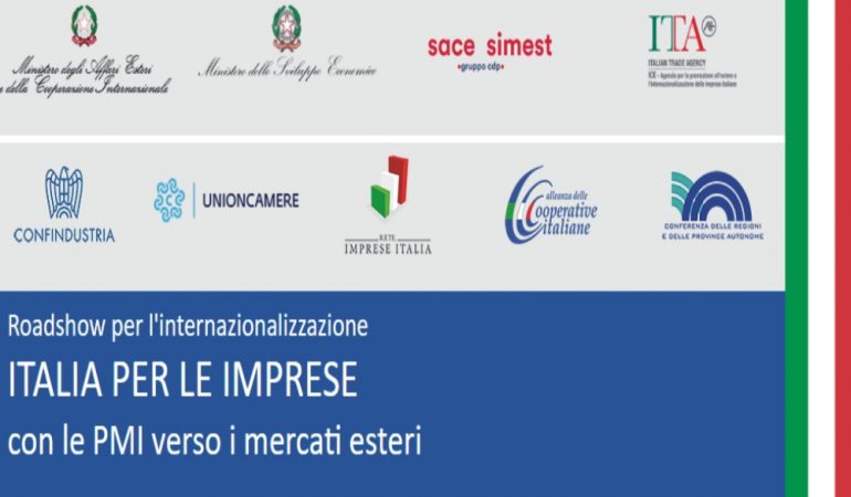 A Cagliari la tappa sarda del Roadshow “Italia per le Imprese, con le PMI verso i mercati esteri”