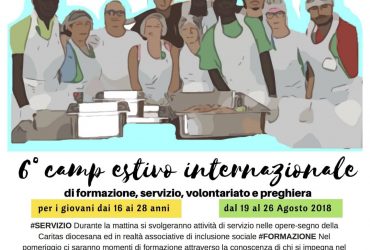 Campo estivo internazionale di educazione alla mondialità, formazione, servizio, condivisione e preghiera “Giovani, è tempo di condividere!”