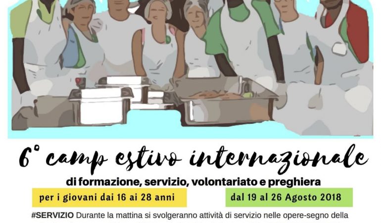 Campo estivo internazionale di educazione alla mondialità, formazione, servizio, condivisione e preghiera “Giovani, è tempo di condividere!”