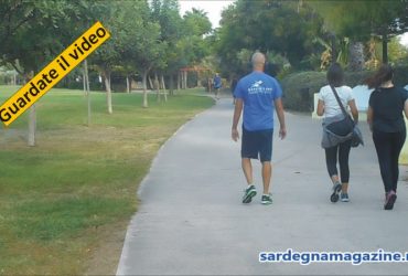Cagliari, Pirri: Parco di Terramaini,   riposo, footing  e ginnastica – VIDEO