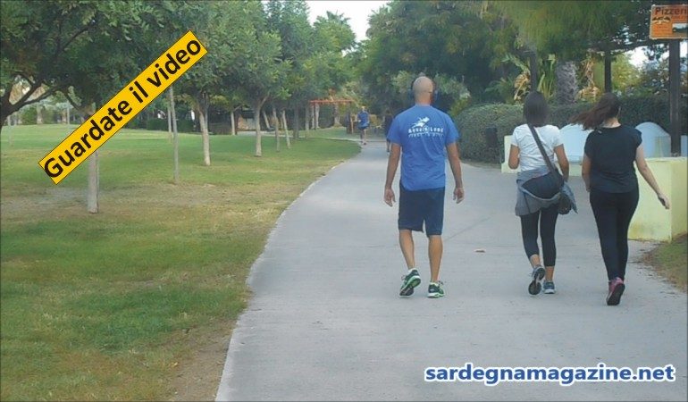 Cagliari, Pirri: Parco di Terramaini,   riposo, footing  e ginnastica – VIDEO