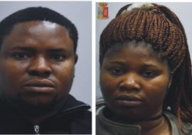 Arrestati due coniugi nigeriani   presunti mercanti di persone e  per favoreggiamento dell’immigrazione  