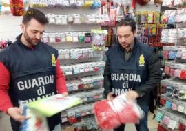 Guardia Finanza: Sequestro di oltre 1000  giocattoli e  materiale elettrico senza marchio “CE”