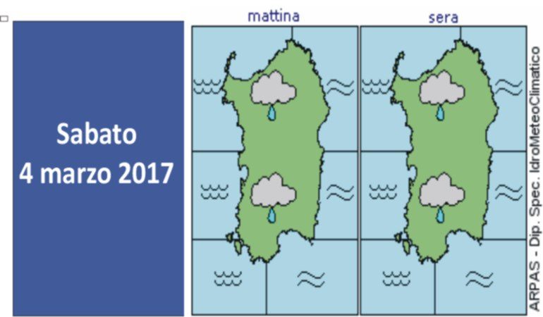 Meteo Sardegna:  vento forte e mare agitato dalla sera di oggi venerdì 3 marzo, fino  al pomeriggio di sabato 4 marzo