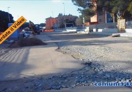 Cagliari: in via Pier della Francesca i lavori vanno avanti – VIDEO