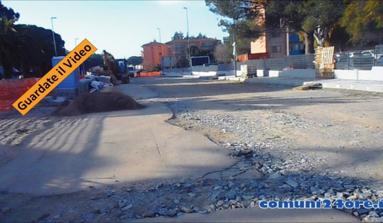 Cagliari: in via Pier della Francesca i lavori vanno avanti – VIDEO