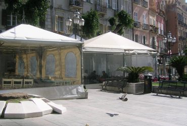 Piazza Yenne si cambia da Sant’Efisio:  via i gazebo