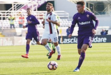 Il Cagliari  battuto a Firenze dalla sfortuna,   1-0