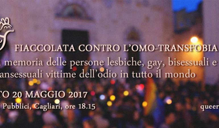 Cagliari:  fiaccolata in memoria delle vittime dell’omo-transfobia
