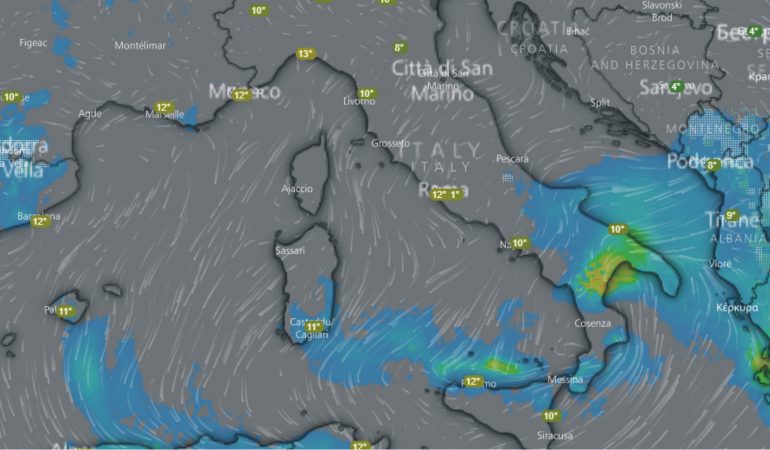 Allarme Meteo: dopo la mezzanotte di oggi  cessa l’allerta piogge