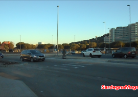 Selargius, via Peretti: la rotatoria davanti al Brotzu  va –  VIDEO
