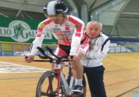 Walter Uccheddu ha conquistato a Brescia  il record mondiale dell’ora di ciclismo su pista nella categoria “Trapiantati”