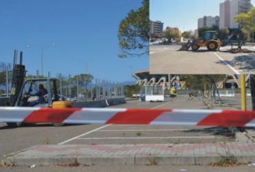 Cagliari, Sant’Elia:  stadio provvisorio,   iniziati i lavori  di recinzione dell’area