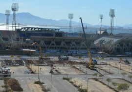 Cagliari Sant’Elia: lavori a pieno ritmo nello stadio provvisorio