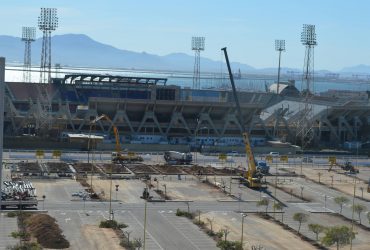 Cagliari Sant’Elia: lavori a pieno ritmo nello stadio provvisorio