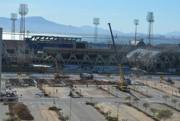 Cagliari Sant’Elia: lavori a pieno ritmo nello stadio provvisorio Cagliari Sant’Elia: lavori a pieno ritmo nello stadio provvisorio