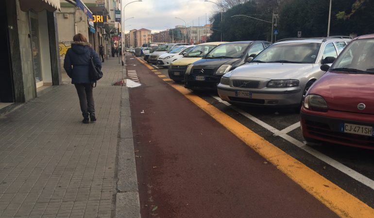 Piste ciclabili cagliaritane senza bici e ciclisti