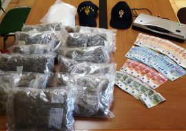 Iglesias: arrestato spacciatore sequestati 2,600 kg di marijuana e 4.115 euro