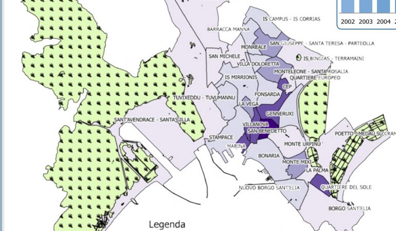 Is Mirrionis con 12.668 abitanti é il più popolato tra i quartieri cagliaritani, precede Sant’Alenixedda e Monteleone – Santa Rosalia