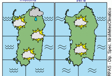 Da domani e fino a sabato venti forti a mareggiate in Sardegna fino a burrasca