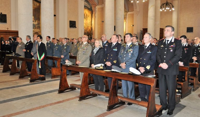 Cagliari: solenne celebrazione del precetto pasquale per le forze armate ieri a Bonaria